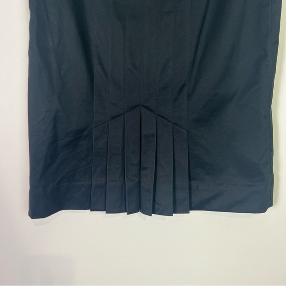 Marc By Marc Jacobs Black Pleated Back Detail Knee Length Skirt Women Size 0 - Picture 3 of 6